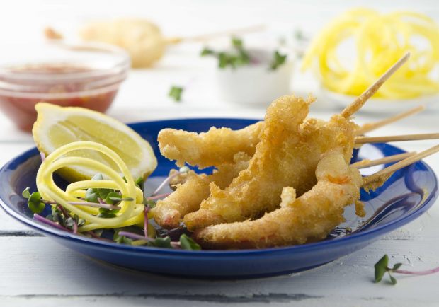 Knuspriges-Garnelen-Tempura mit Sweet-Chili-Sauce Rezept